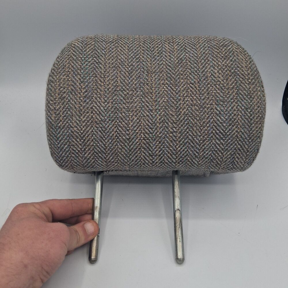 OEM Subaru Cloth Headrest Gray Herringbone Front Seat Head Rest 2000-2004 Legacy